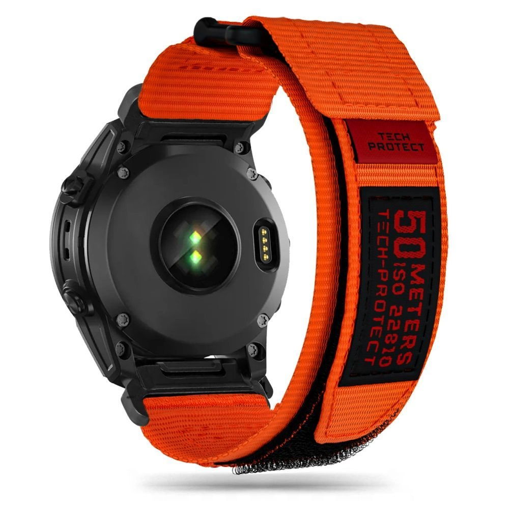 Tech-Protect Scout Pro Strap for Garmin Fenix 5 / 6 / 6 Pro / 7 - Orange