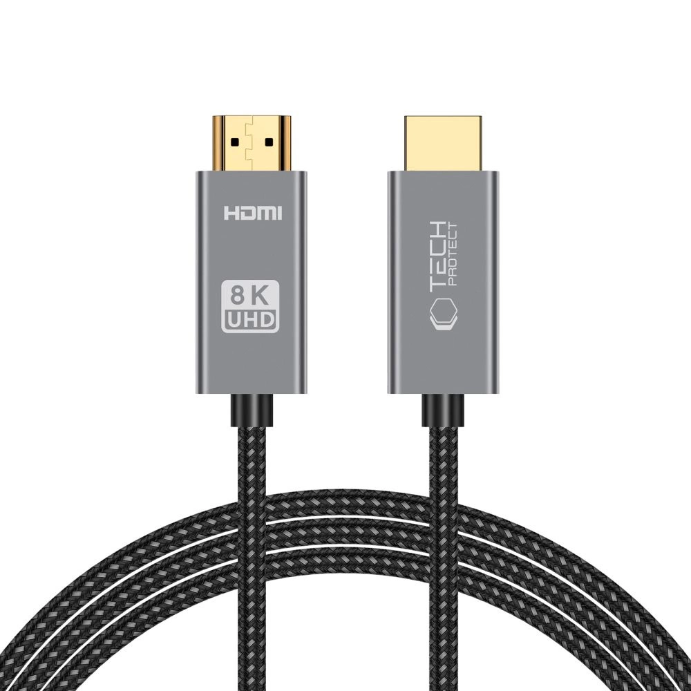 Tech-Protect UltraBoost HDMI 2.1 / HDMI 2.1 4K 120Hz / 8K 60HZ Cable 2m - Black