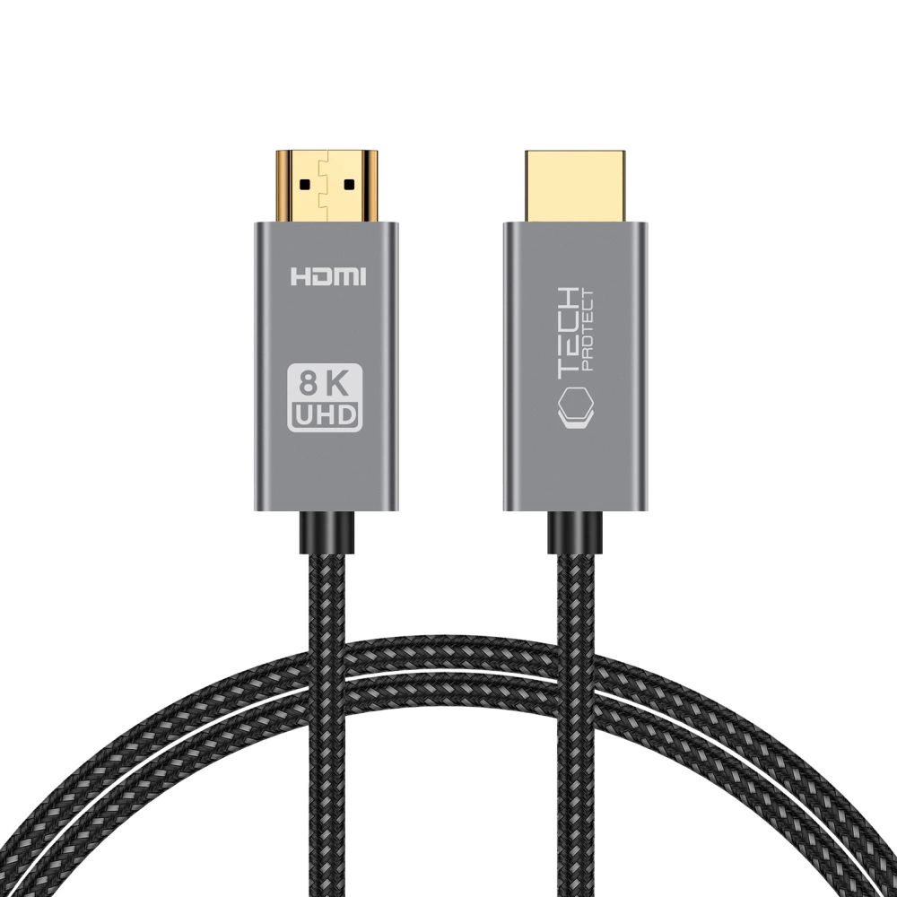 Tech-Protect UltraBoost HDMI 2.1 / HDMI 2.1 4K 120Hz / 8K 60HZ Cable 1m - Black