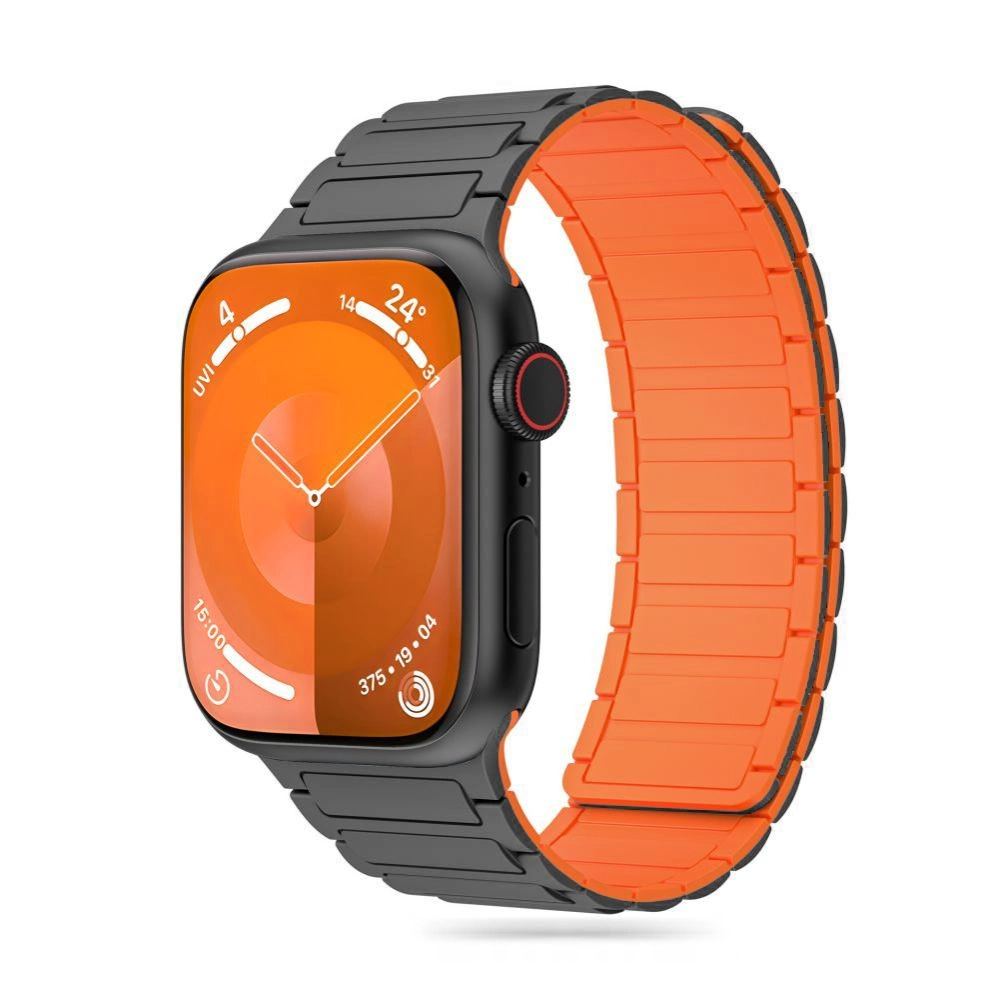 Tech-Protect IconBand Magnetic Strap for Apple Watch 4 / 5 / 6 / 7 / 8 / 9 / SE / Ultra 1 / 2 (42/44/45/49 mm) - Titanium Orange