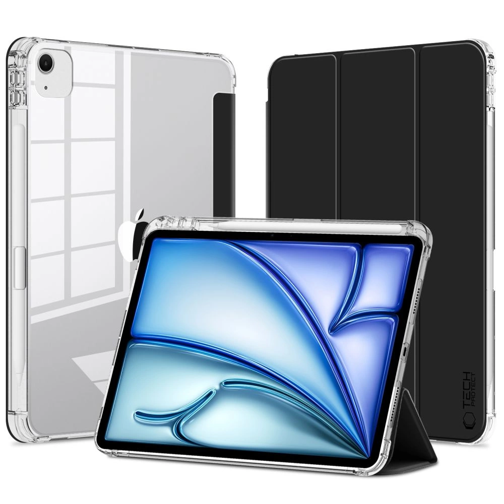 Tech-Protect SC Pen Hybrid Case for iPad Air 13" 2024 - Black/Transparent