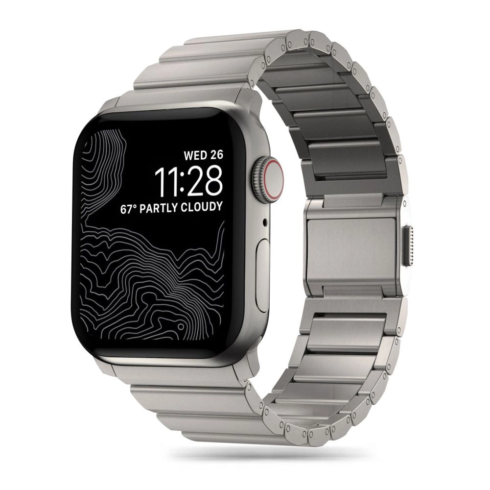 Tech-Protect SteelBand for Apple Watch 4 / 5 / 6 / 7 / 8 / 9 / SE / Ultra 1 / 2 (42/44/45/49 mm) - titanium