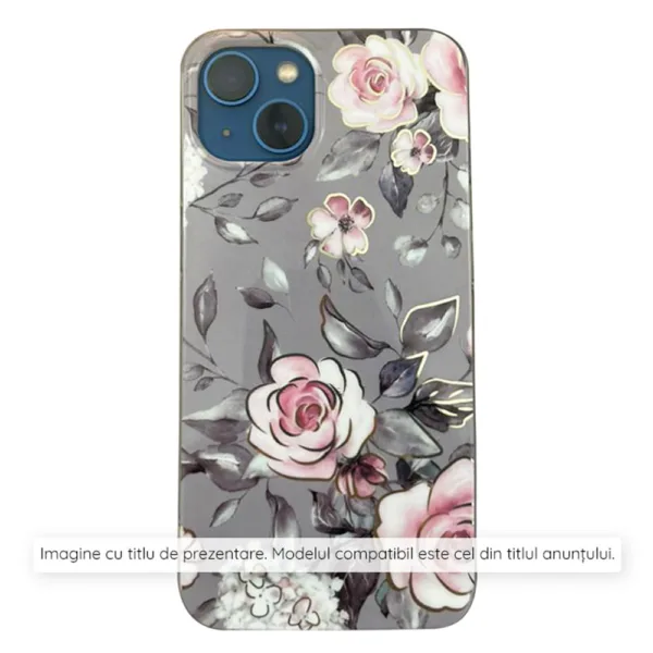 Techsuit - Marble Series - Xiaomi Redmi 14C / Poco C75 - Bloom of Ruth Gray