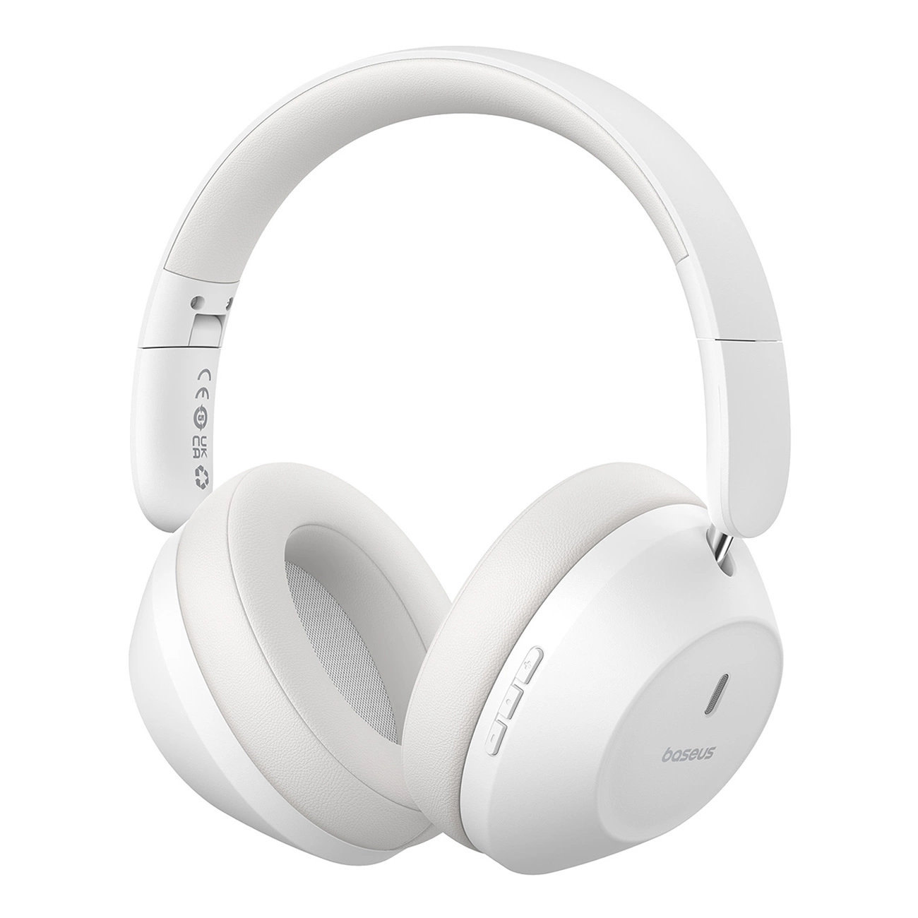 Baseus Bass 30 Max Wireless On-Ear Bluetooth 5.3 Headphones - White