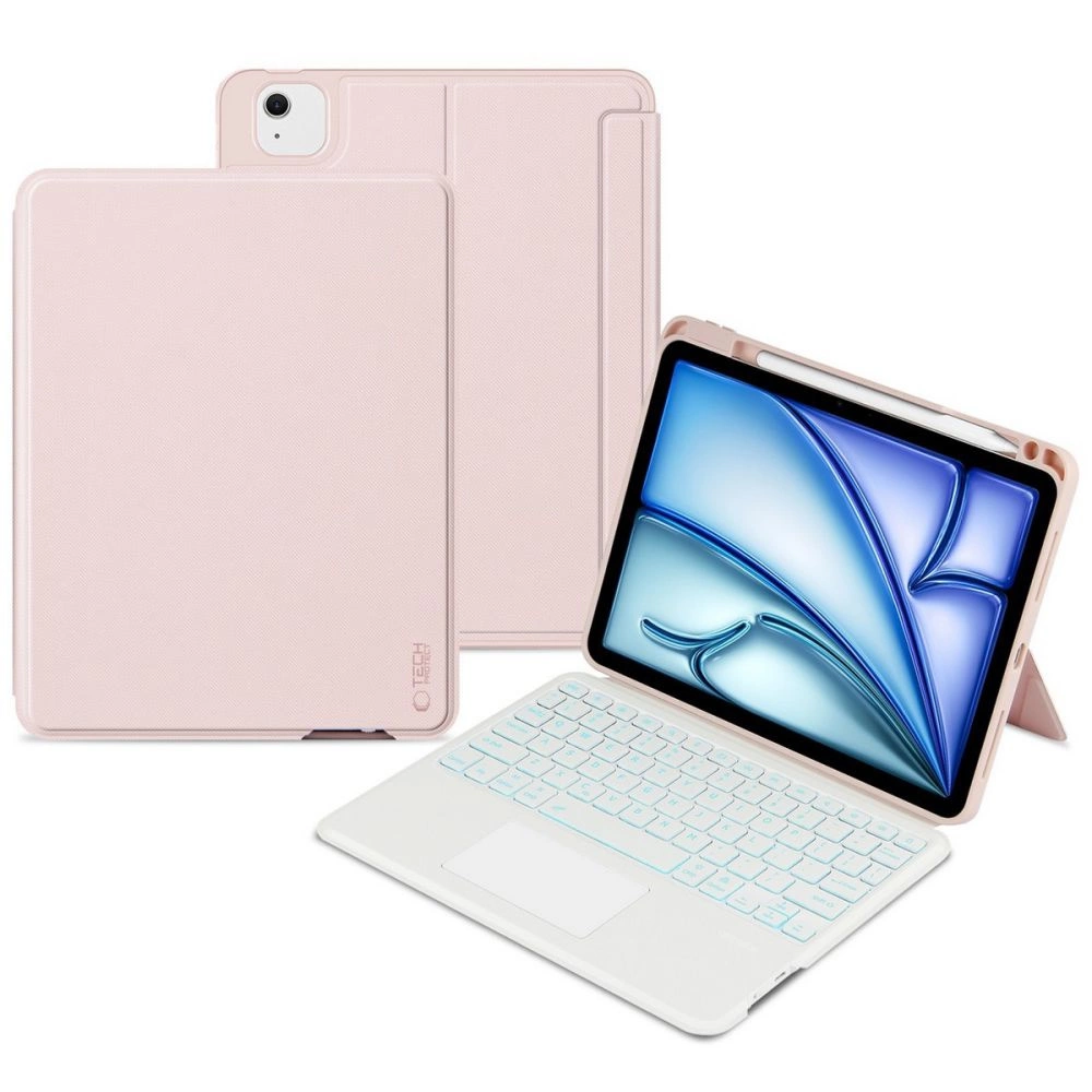 Tech-Protect SC Mag Pen + Keyboard Case for Apple iPad Air 10.9" 4th / 5th gen. (2020-2022) / 11" 6th gen. (2024) - Pink