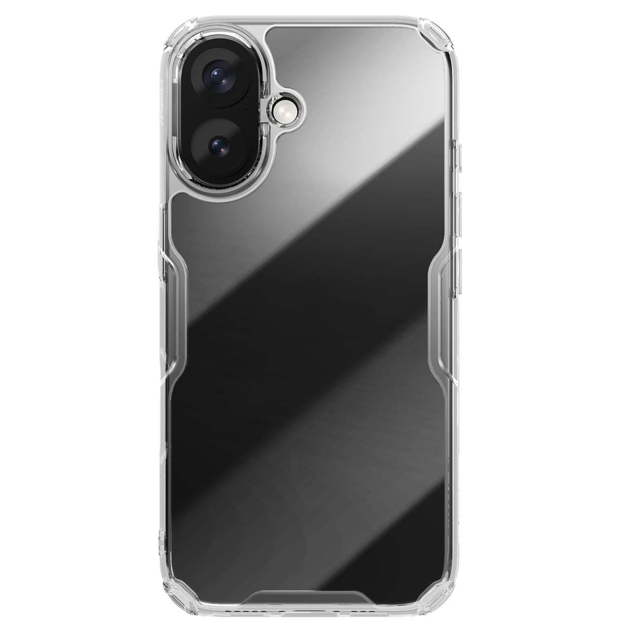 Nillkin Nature Pro Case for iPhone 16 - transparent and white