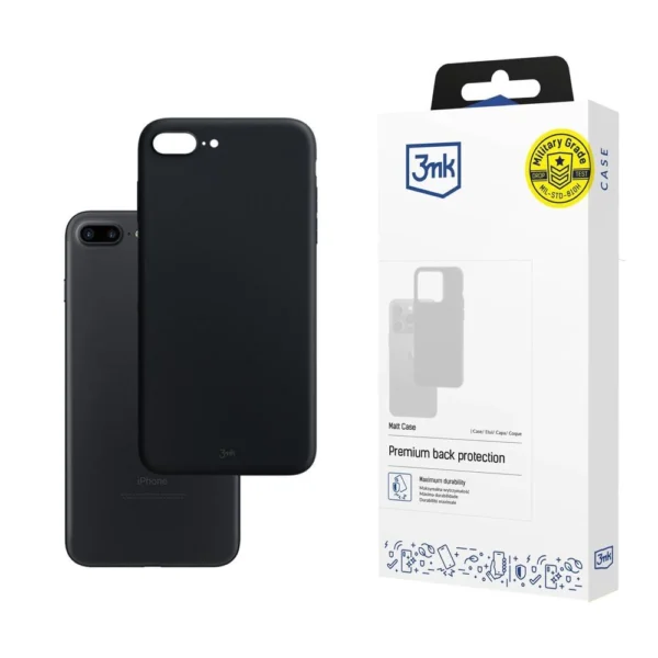 3mk Matt Case for iPhone 7 Plus / 8 Plus - Black