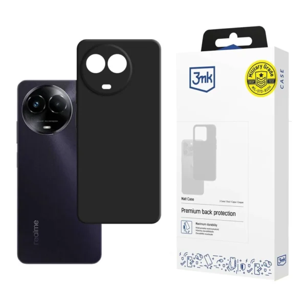 3mk Matt Case for Realme C67 5G - black