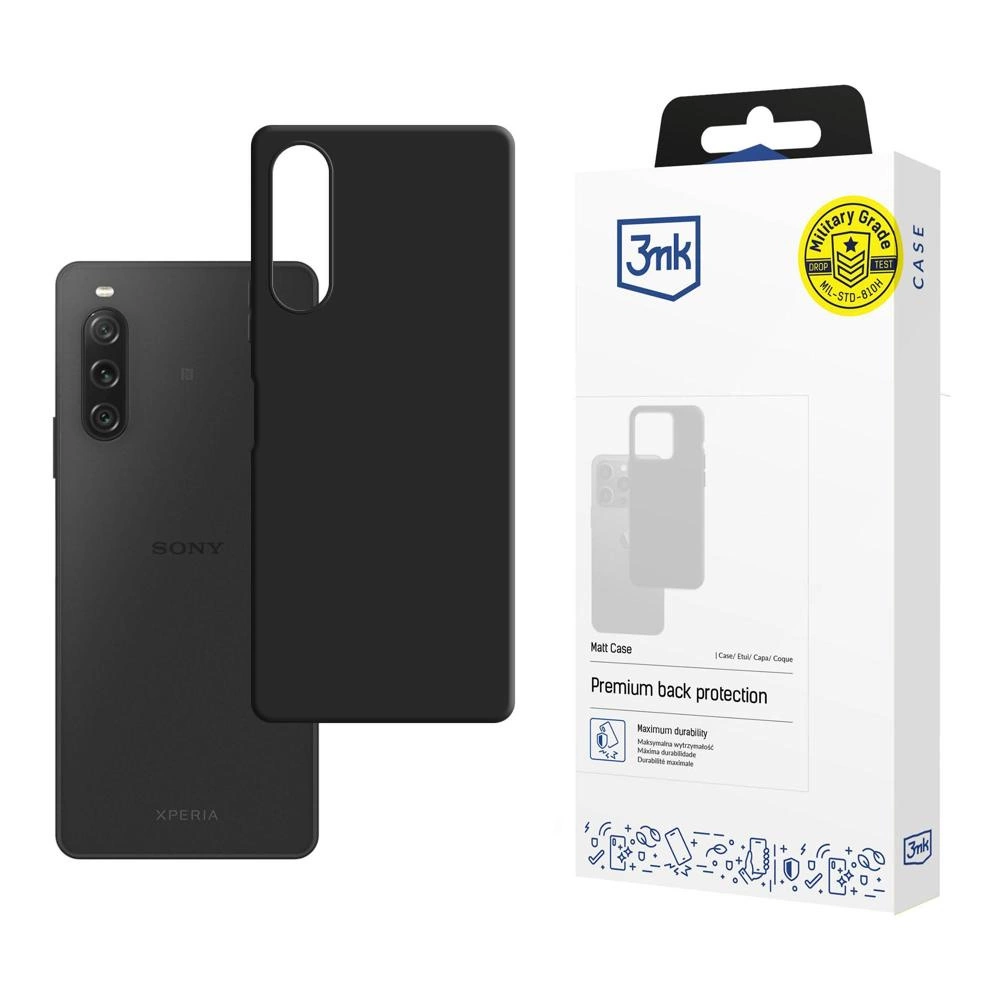 3mk Matt Case for Sony Xperia 10 V - Black