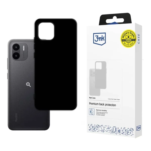 3mk Matt Case for Xiaomi Redmi A2 - Black