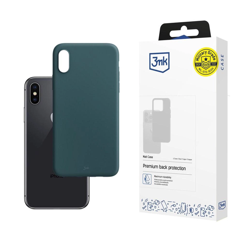 3mk Matt Case for iPhone X / XS - green