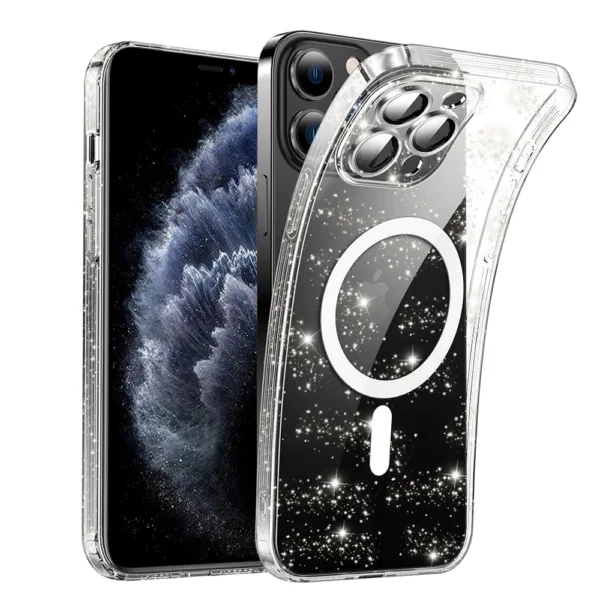 Techsuit - SparkleSkin MagSafe Series - iPhone 11 Pro Max - Clear