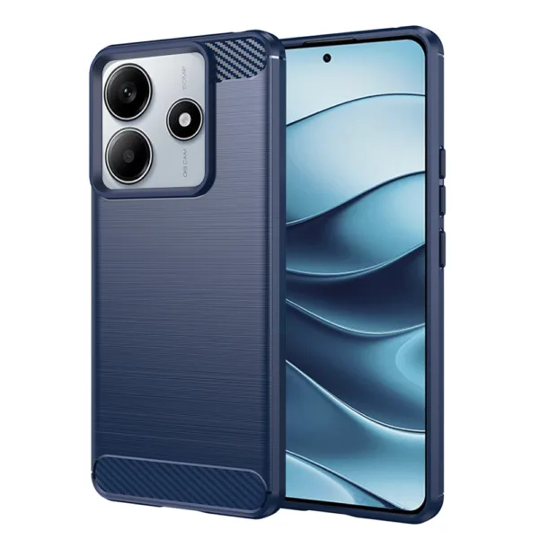 Techsuit - Carbon Silicone - Xiaomi Redmi Note 14 - Blue