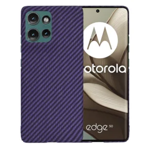 Techsuit - Carbonite FiberShell - Motorola Edge 50 - Purple