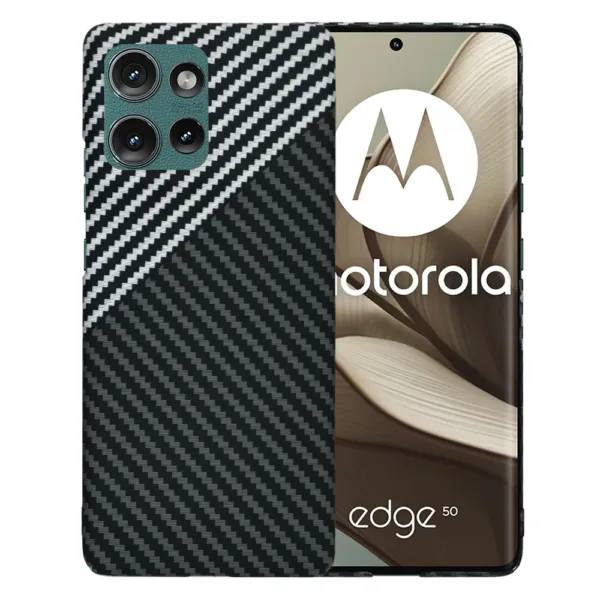 Techsuit - Carbonite FiberShell - Motorola Edge 50 - Stealth Gray