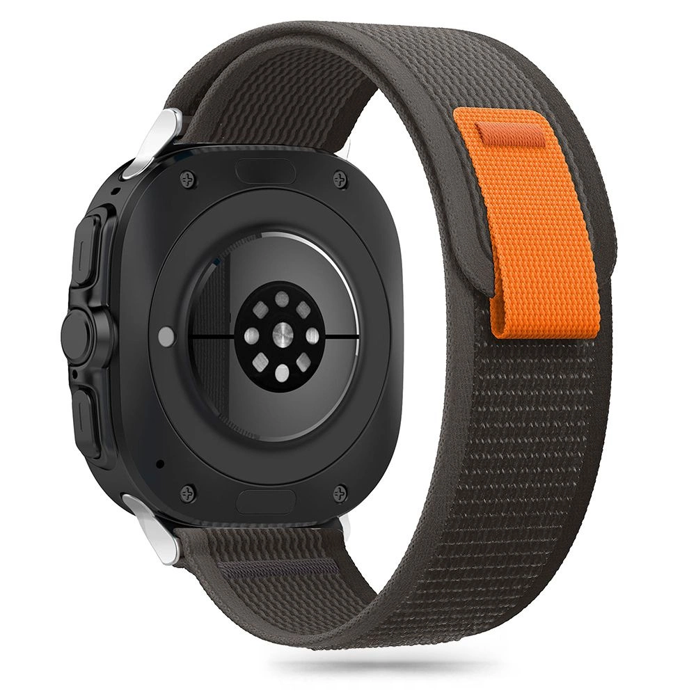 Tech-Protect Nylon Strap for Samsung Galaxy Watch Ultra (47mm) - Black/Orange