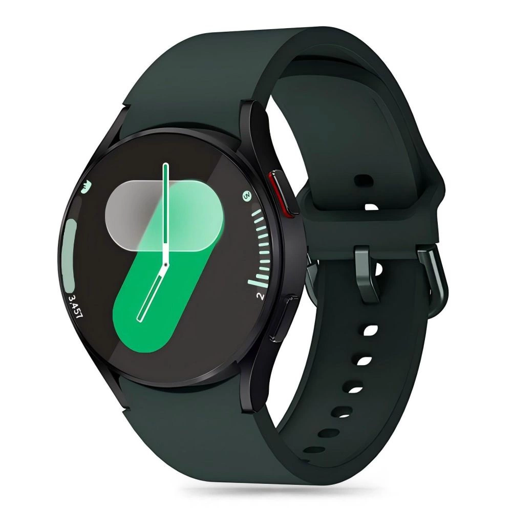 Tech-Protect Silicone Strap for Samsung Galaxy Watch 4 / 5 / 5 Pro / 6 / 7 / FE - Green