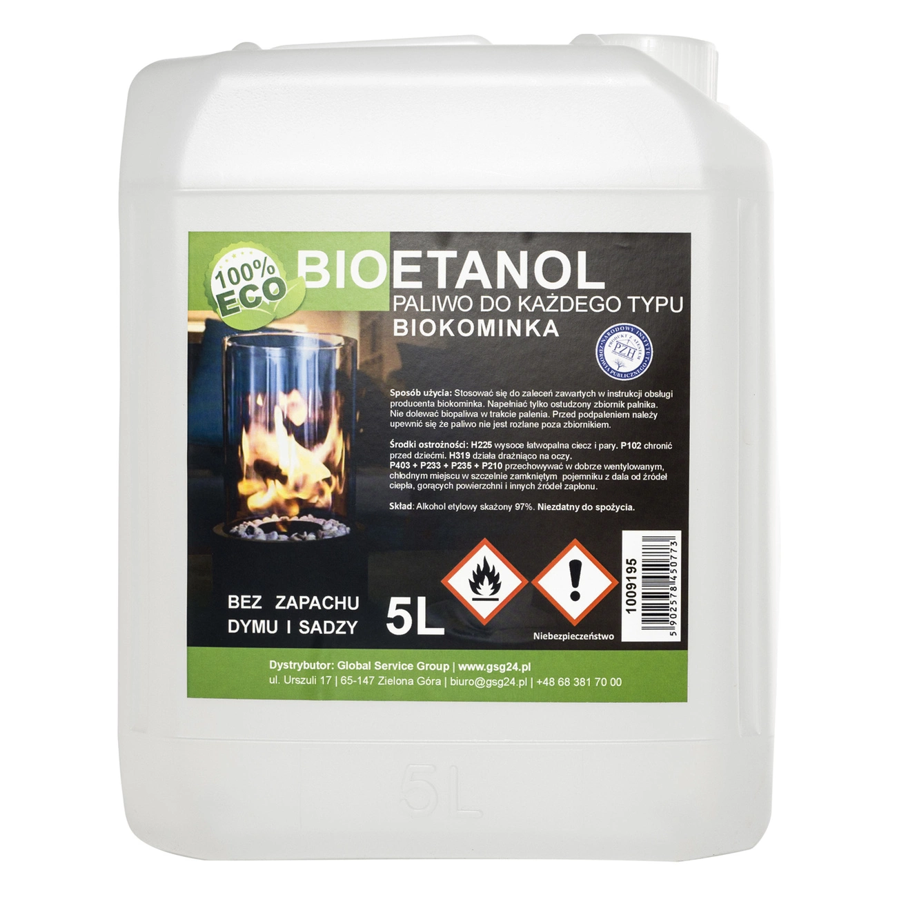 Bio alcohol bio ethanol BIO fuel for bio fireplace 5L