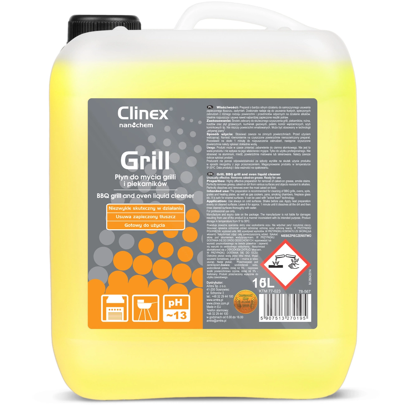 Effective cleaning agent for grill