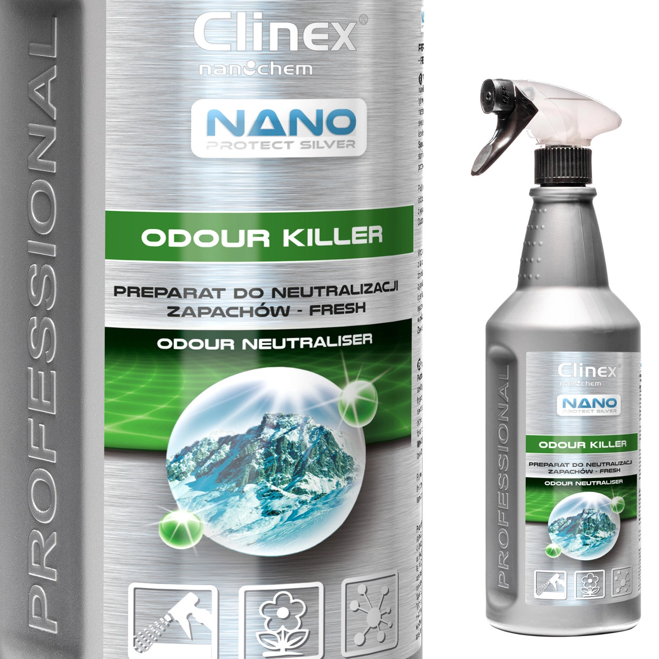 Air freshener for odor neutralization CLINEX Nano Protect Silver Odor Killer - Fresh 1L