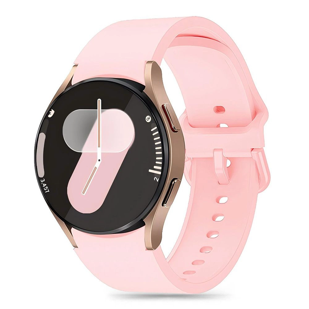 Tech-Protect Silicone Strap for Samsung Galaxy Watch 4 / 5 / 5 Pro / 6 / 7 / FE - Pink