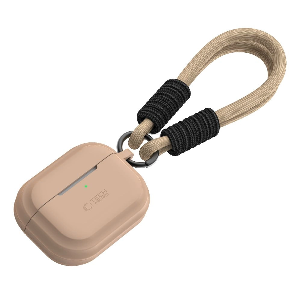 Tech-Protect Silicone Rope Case for Apple AirPods Pro 1/2 - Light Brown