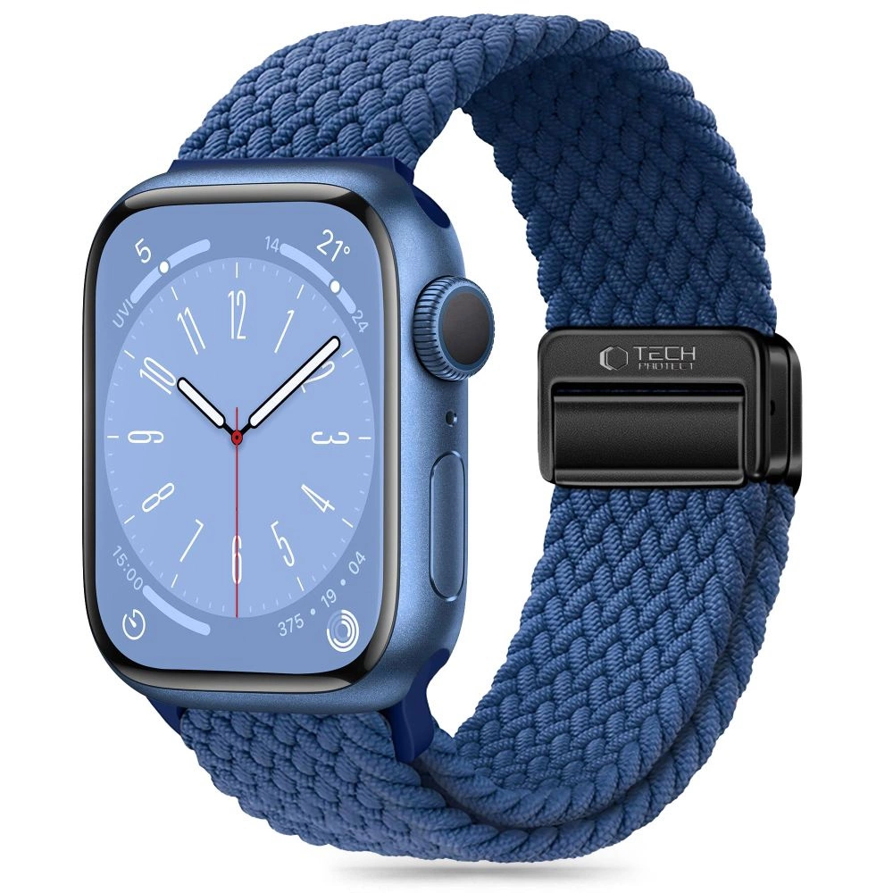 Tech-Protect Nylonmag Strap for Apple Watch 4 / 5 / 6 / 7 / 8 / 9 / SE / Ultra 1 / 2 (42 / 44 / 45 / 49 mm) - Blue