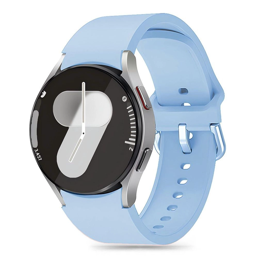 Tech-Protect Silicone Strap for Samsung Galaxy Watch 4 / 5 / 5 Pro / 6 / 7 / FE - Blue