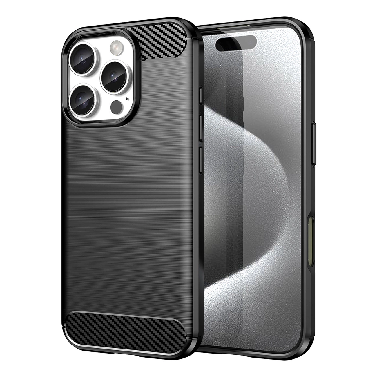 Carbon Case for iPhone 16 Pro - Black