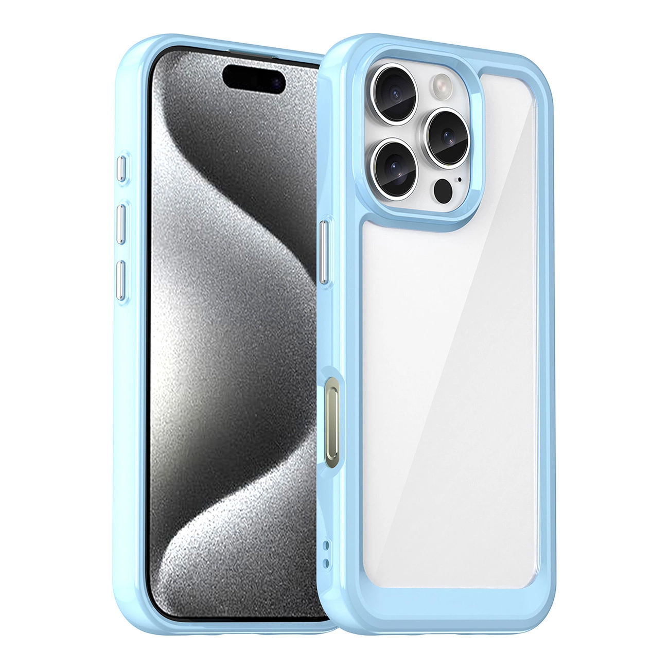 Outer Space Case with Gel Frame for iPhone 16 Pro - Blue