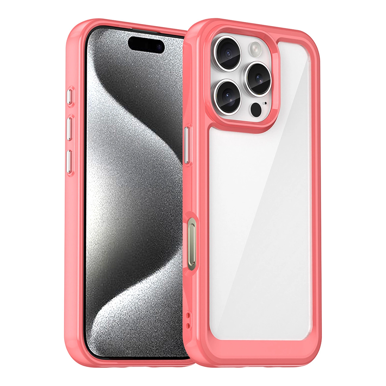 Outer Space Case with Gel Frame for iPhone 16 Pro - Red