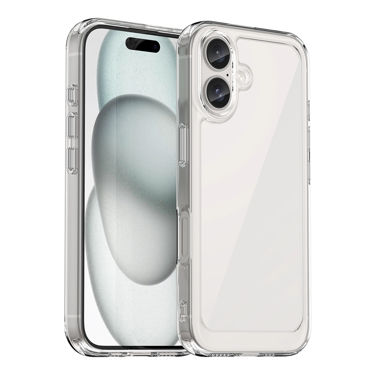 Outer Space Case with Gel Frame for iPhone 16 - Clear