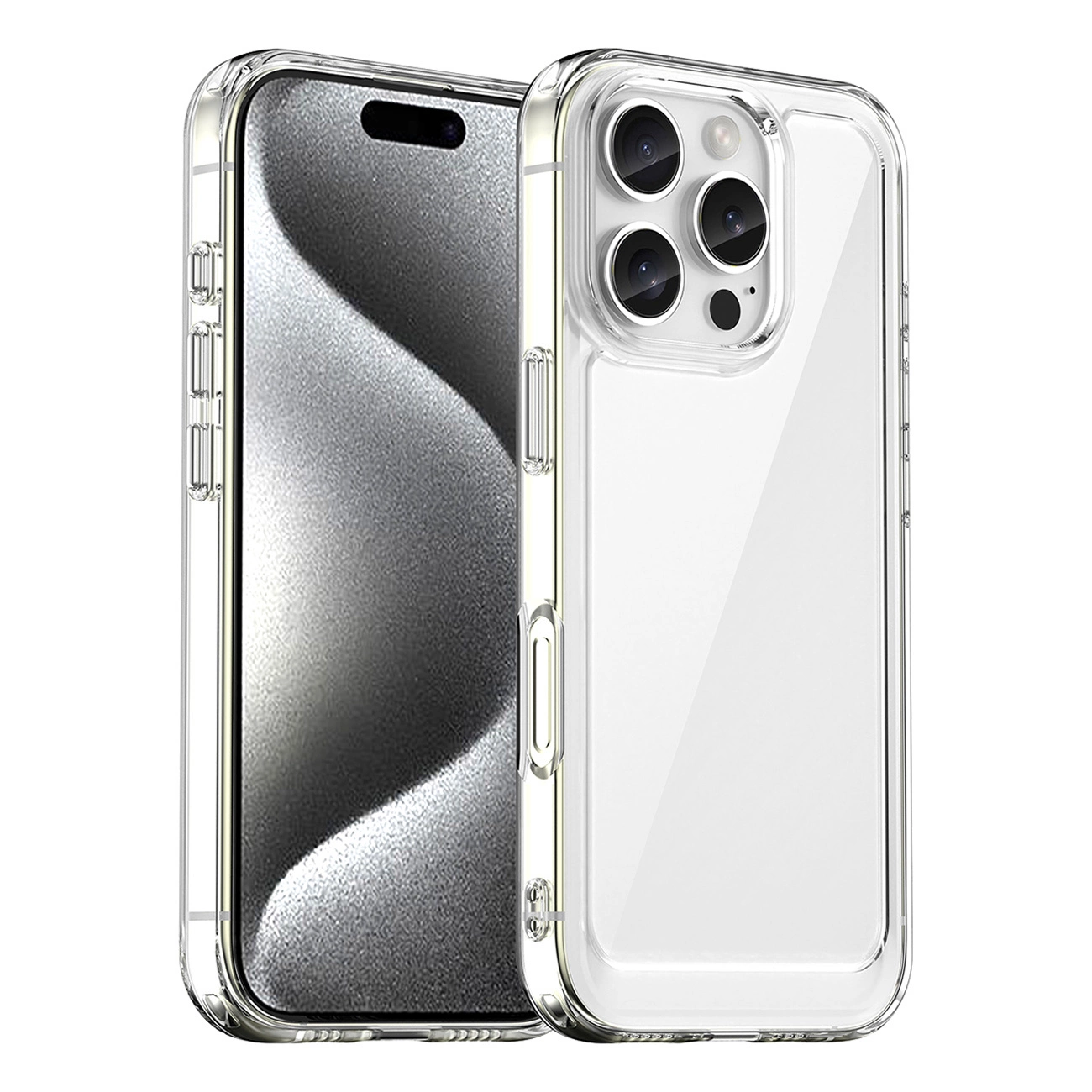 Outer Space Case with Gel Frame for iPhone 16 Pro Max - Clear