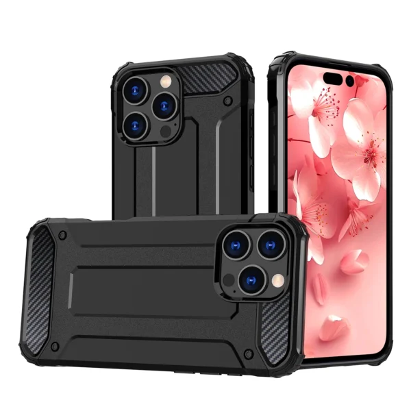 Hybrid Armor iPhone 16 Pro Case - Black