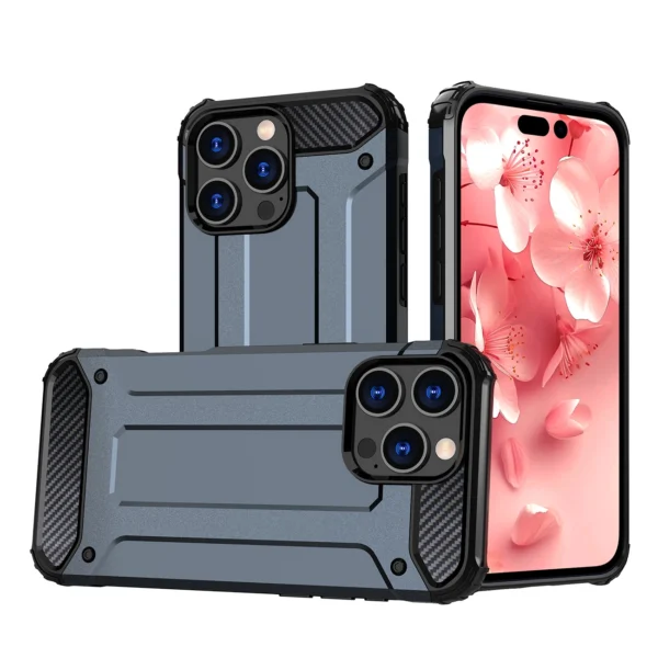 Hybrid Armor iPhone 16 Pro Case - Blue