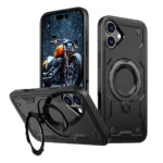 Hybrid Armor Trendy Case with MagSafe for iPhone 16 Plus - Black