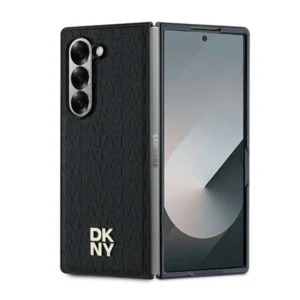 DKNY Repeat Pattern Stack Logo Case for Samsung Galaxy Z Fold6 - Black