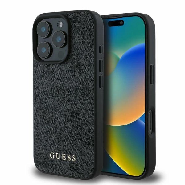 Guess 4G Classic iPhone 16 Pro Case - Black