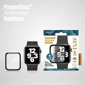 PanzerGlass Curved Antibacterial Tempered Glass for Apple Watch 4/5/6/SE - 40mm - Black