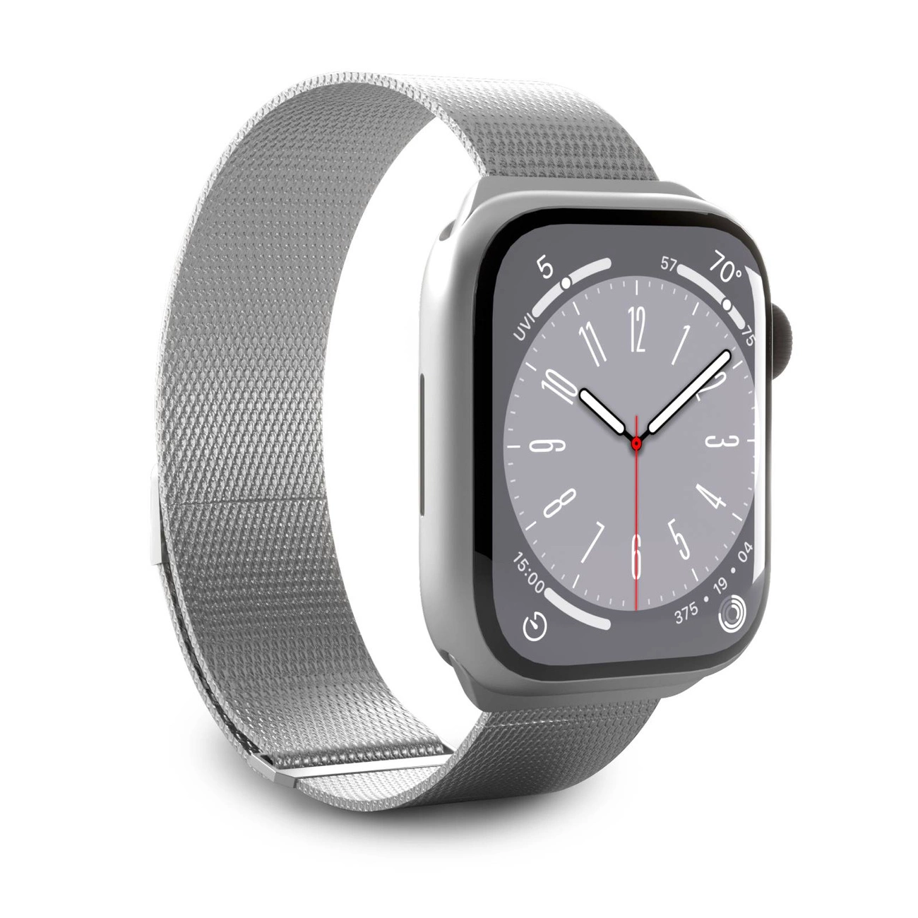 Puro Milanese Stainless Steel Strap for Apple Watch 42 / 44 / 45 / 49 mm - Silver