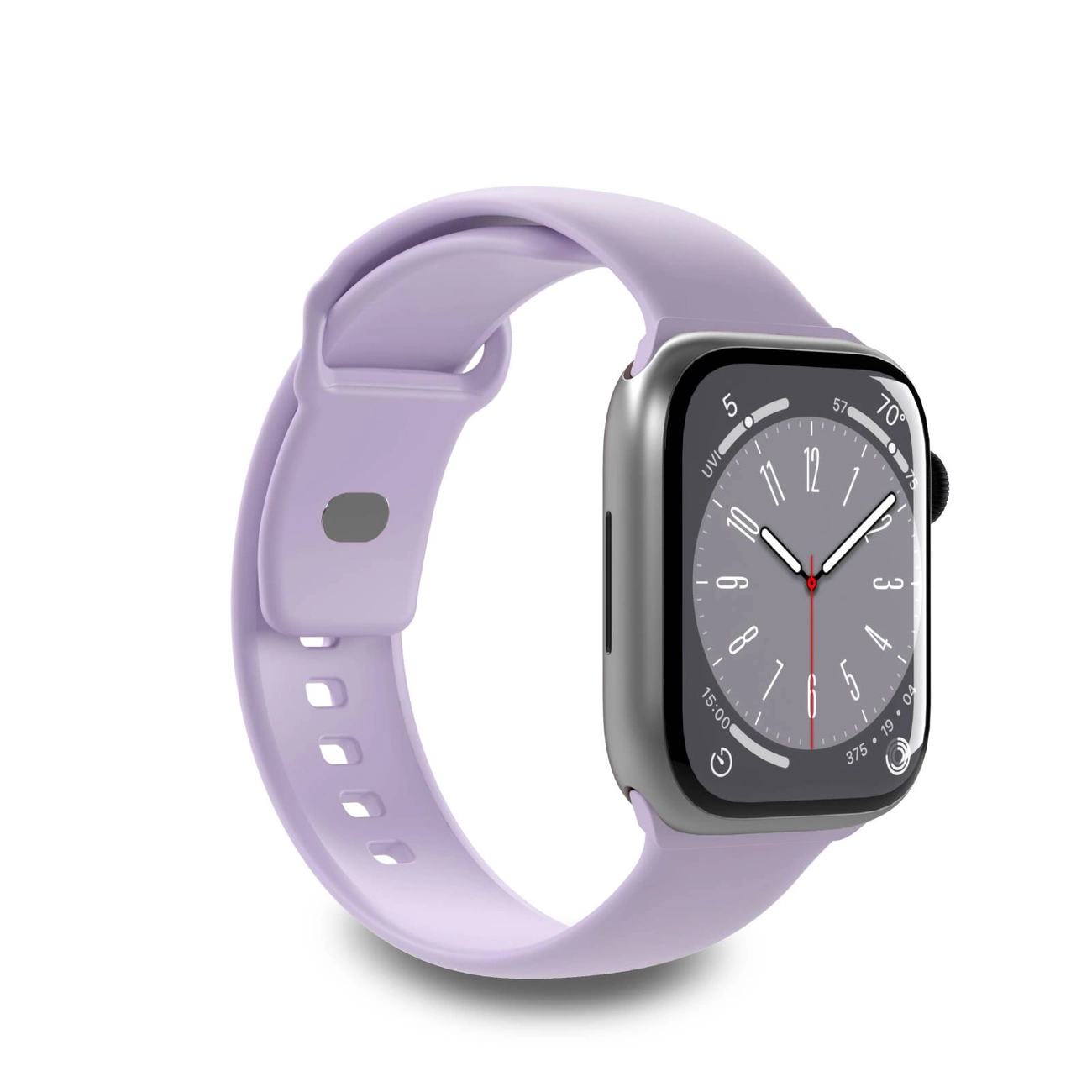 Puro Icon Silicone Strap for Apple Watch 42 / 44 / 45 / 49 mm - Lavender (2 pcs.)