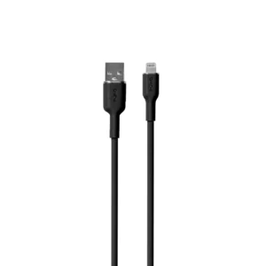 Puro Soft USB-A - Lightning Cable 1.5m Silicone - Black