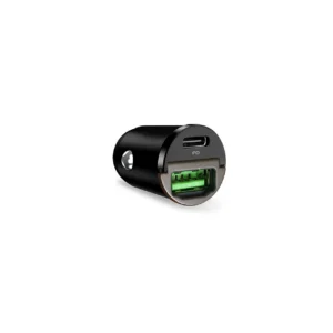 Puro Mini 30W Power Delivery USB-C USB-A Car Charger - Black