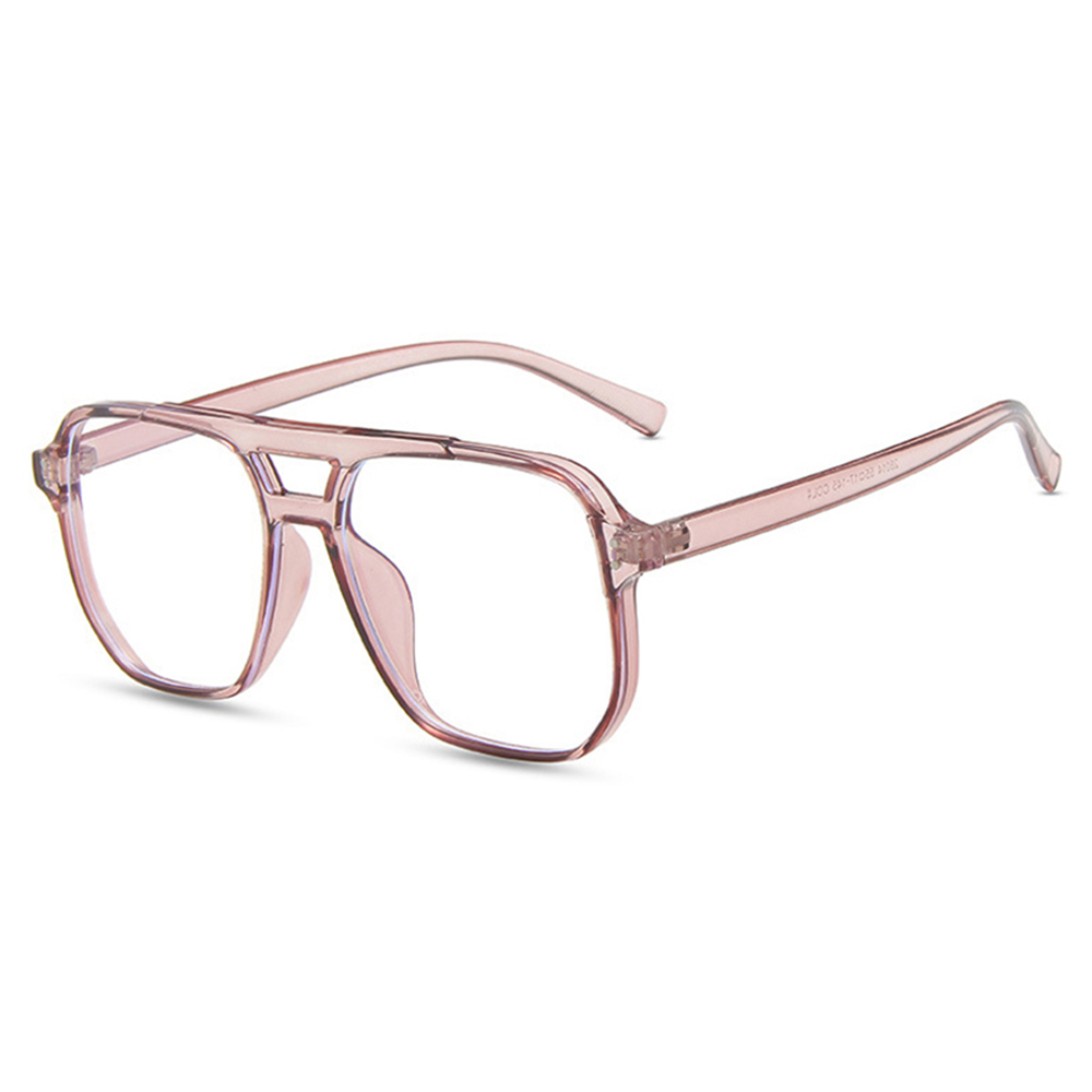 Techsuit - Anti-Blue Light Glasses Reflex PC (PC28014-C4) - Square - Pink