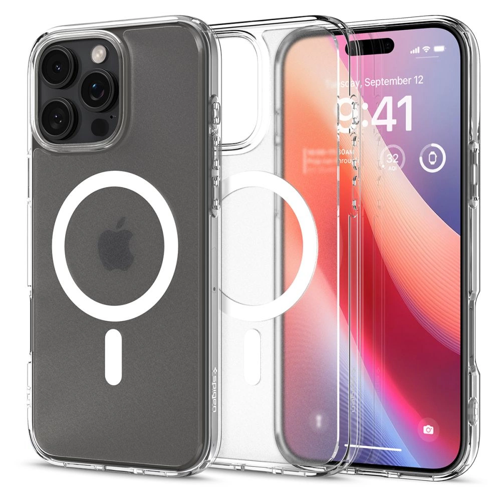 Spigen Ultra Hybrid Mag Case with MagSafe for iPhone 16 Pro - Clear