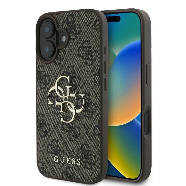 Guess 4G Big Logo iPhone 16 Plus Case - Brown