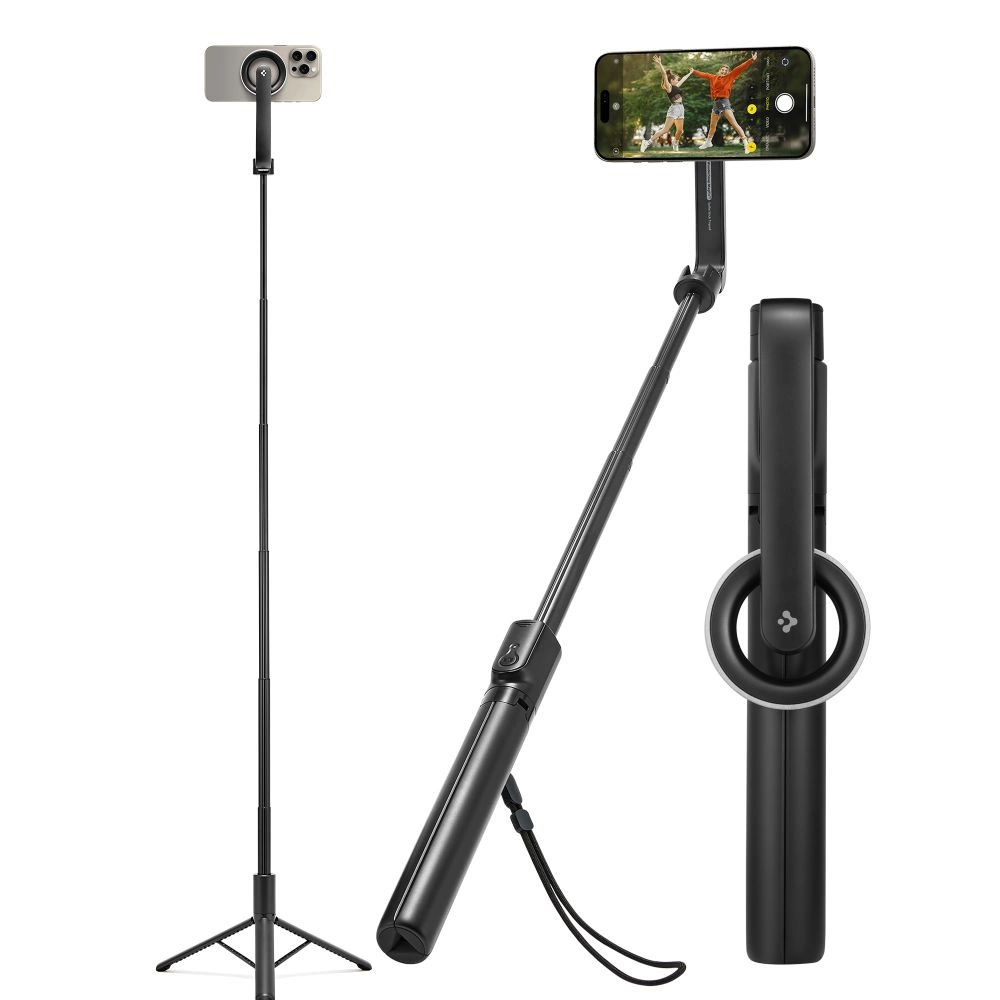 Selfie stick Spigen S580W MagSafe Bluetooth with tripod - black