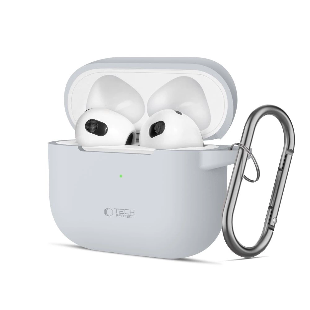 Tech-Protect Silicone Hook Case for Apple AirPods 3 - Gray