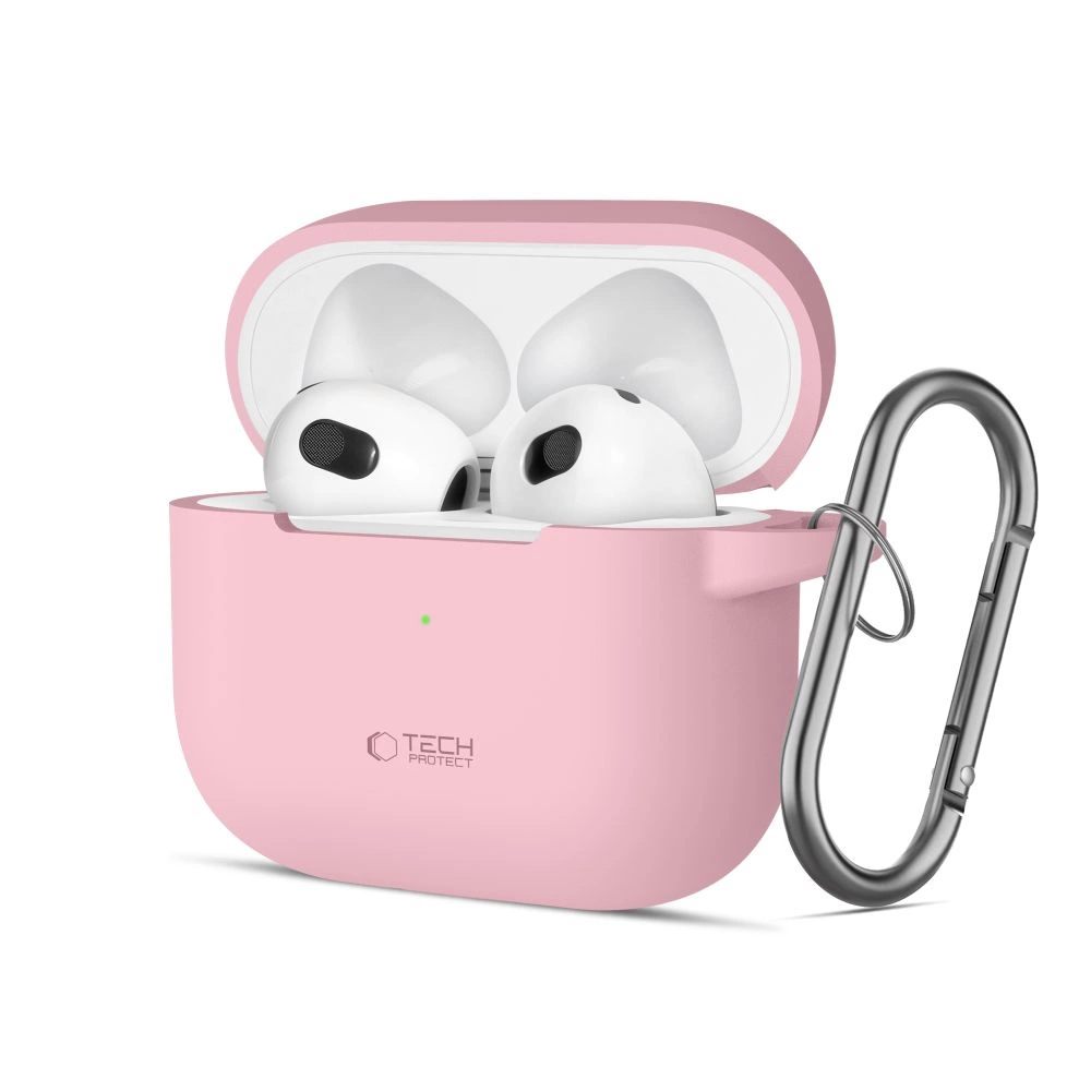 Tech-Protect Silicone Hook Case for Apple AirPods 3 - Pink