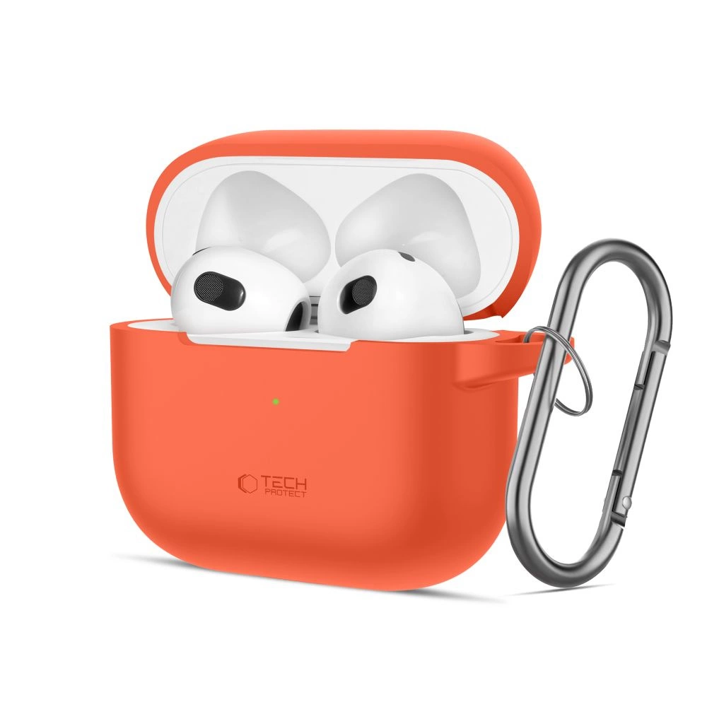 Tech-Protect Silicone Hook Case for Apple AirPods 3 - Orange